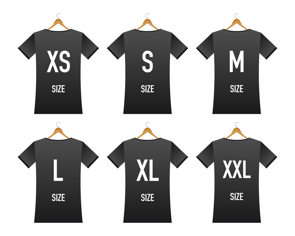 Storlekar på tröjor