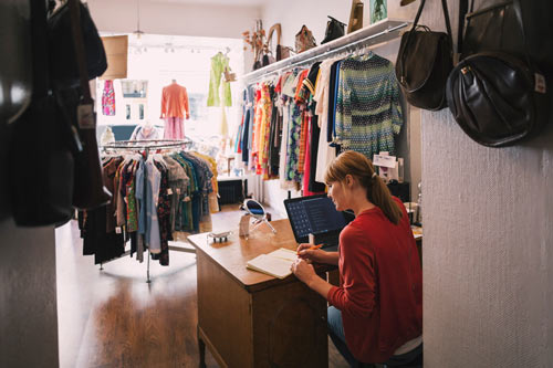 En second hand butik